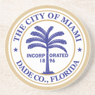 City of Miami seal Coaster