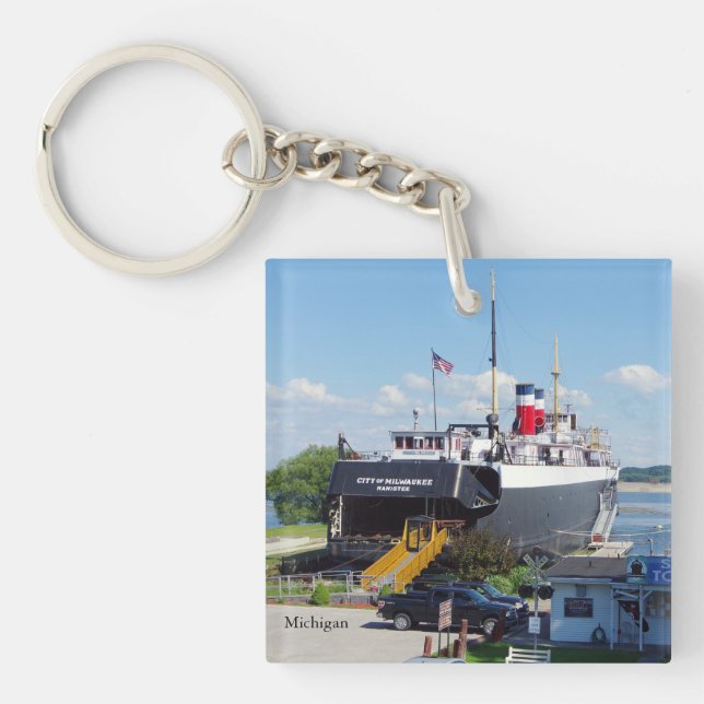 City of Milwaukee acrylic key chain (Front)