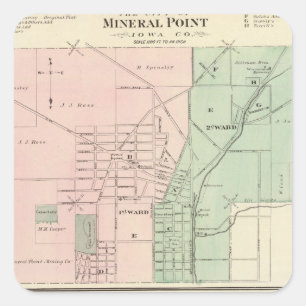 City of Mineral Point and Village of Dodgeville Square Sticker