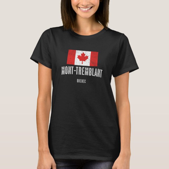 City of Mont-Tremblant - CANADA CANADIAN Flag Merc T-Shirt (Front)