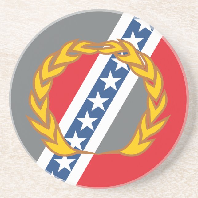 City of Montgomery flag Coaster (Front)