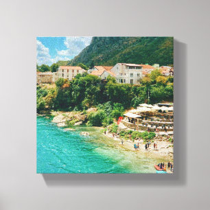 City of Mostar - Bosnia and Herzegovina Canvas Print
