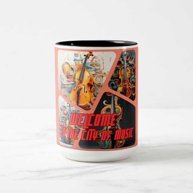 City of Musics Two-Tone Coffee Mug (Center)