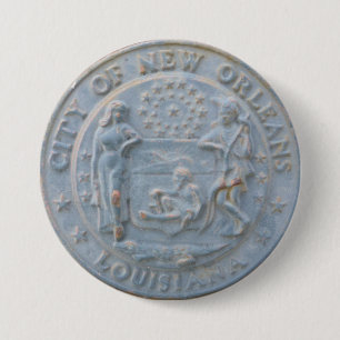 City of New Orleans (Round Button) 7.5 Cm Round Badge