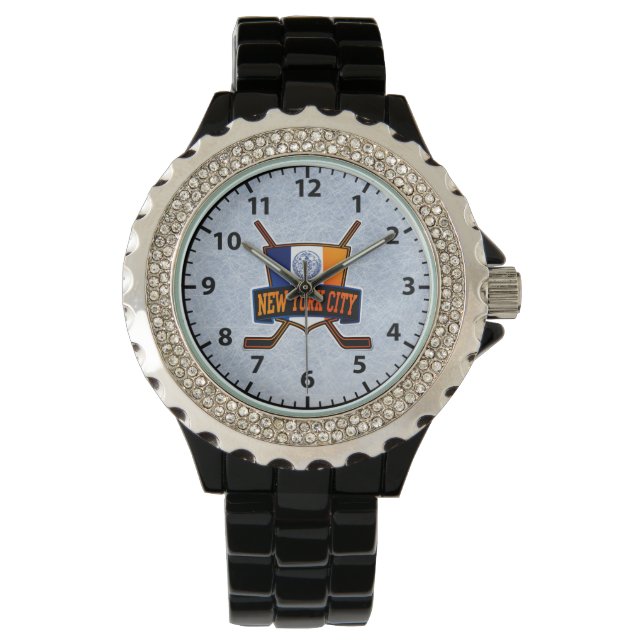 City of New York Flag Logo Wrist Watch (Front)