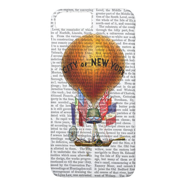 City of New York Hot Air Balloon Case-Mate iPhone Case (Back)
