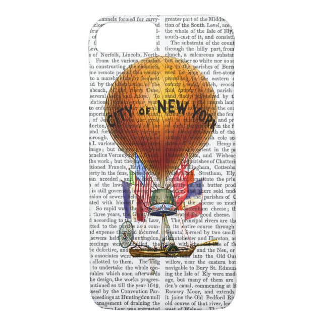 City of New York Hot Air Balloon Case-Mate iPhone Case (Back)