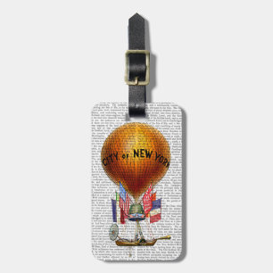 City of New York Hot Air Balloon Luggage Tag