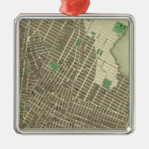City Of New York Metal Tree Decoration