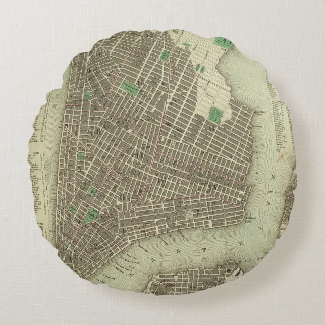 City Of New York Round Cushion (Front)