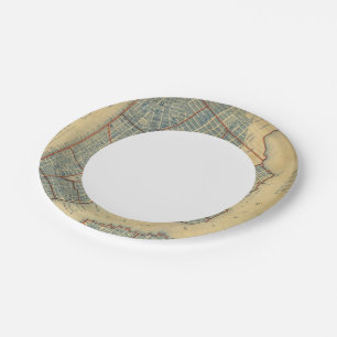City of NewYork Paper Plate