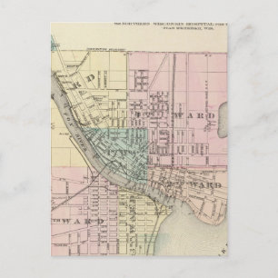 City of Oshkosh, county seat of Winnebago Co Postcard