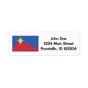 City of Pocatello Flag Customisable Address Labels
