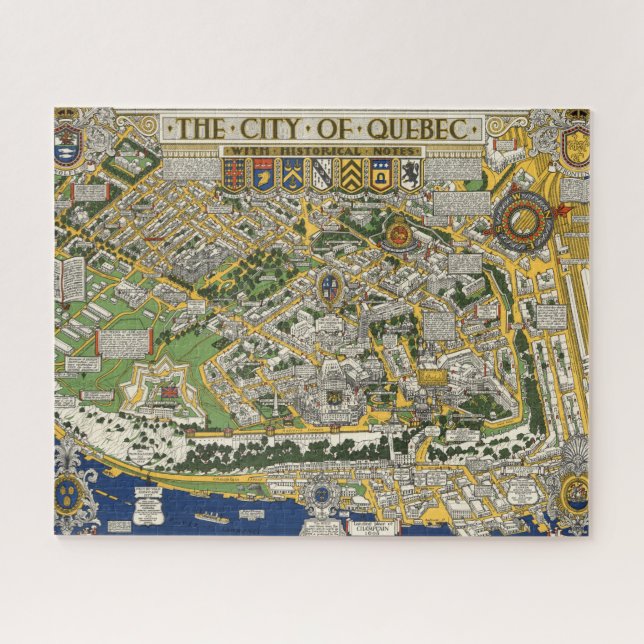 City of Quebec Map Jigsaw Puzzle (Horizontal)