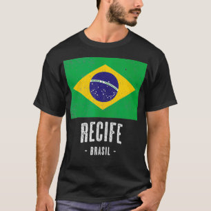City of Recife Brazil  BR Brazilian Flag Merch  Gr T-Shirt