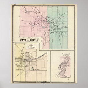 City of Ripon, Village of Omro, Dartford Poster