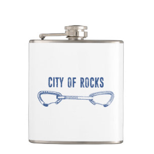 City Of Rocks Idaho Rock Climbing Quickdraw Hip Flask