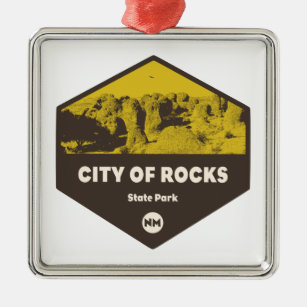 City of Rocks State Park New Mexico Metal Tree Decoration