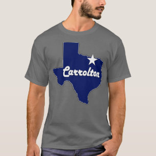 City of rolton Texas Lone State Map Navy Blue T-Shirt