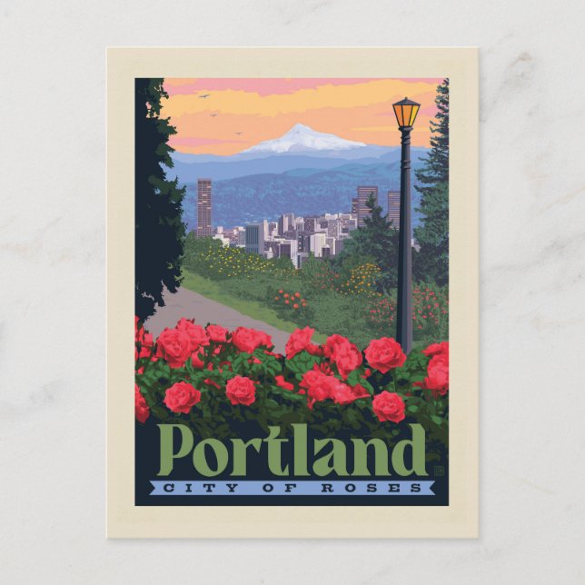 City of Roses | Portland, Oregon Postcard (Front)