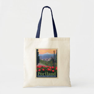 City of Roses   Portland, Oregon Tote Bag