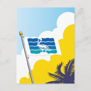 City of Saint Petersburg Florida Flag Postcard