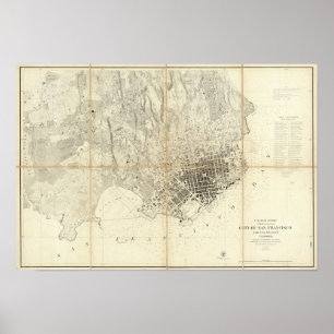 City Of San Francisco And Its Vicinity, California Poster