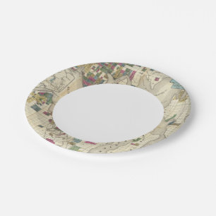 City Of Seattle And Environs Paper Plate