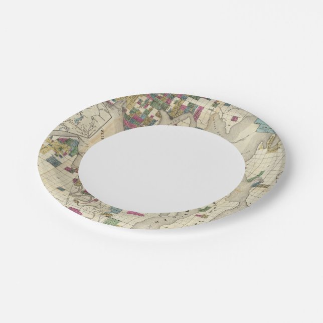 City Of Seattle And Environs Paper Plate (Angled)