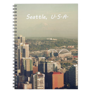 City of Seattle. View from city tower. Landscape Notebook