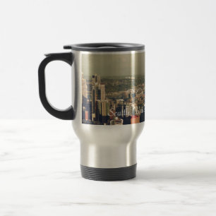City of Seattle. View from city tower. Landscape Travel Mug