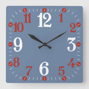City of Segovia Love Colors by Masanser Pixelat Square Wall Clock