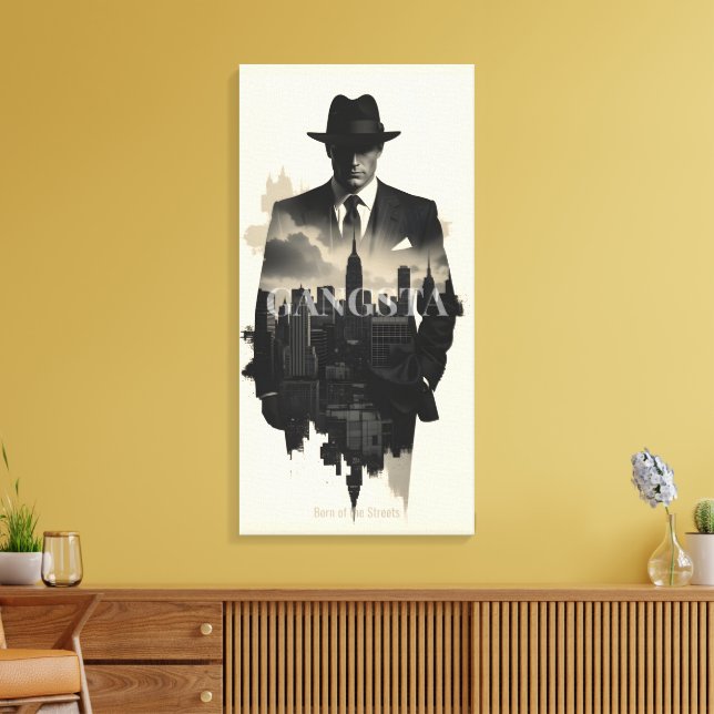 City of Shadows Canvas Print (Insitu(LivingRoom))
