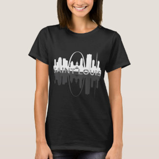 City of St Louis Missouri Skyline Art Gateway Arch T-Shirt
