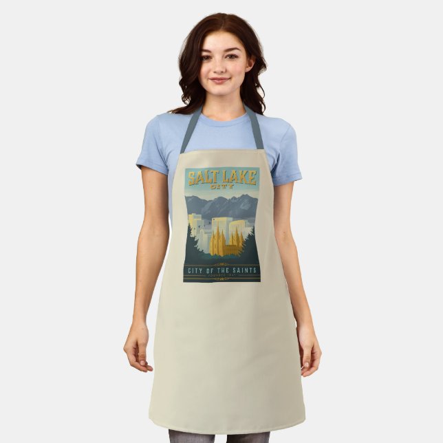 City of the Saints | Salt Lake City, Utah Apron (Worn)