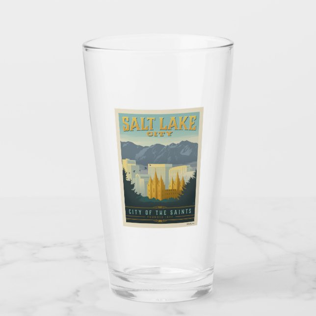 City of the Saints | Salt Lake City, Utah Glass (Front)
