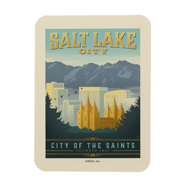 City of the Saints | Salt Lake City, Utah Magnet (Vertical)