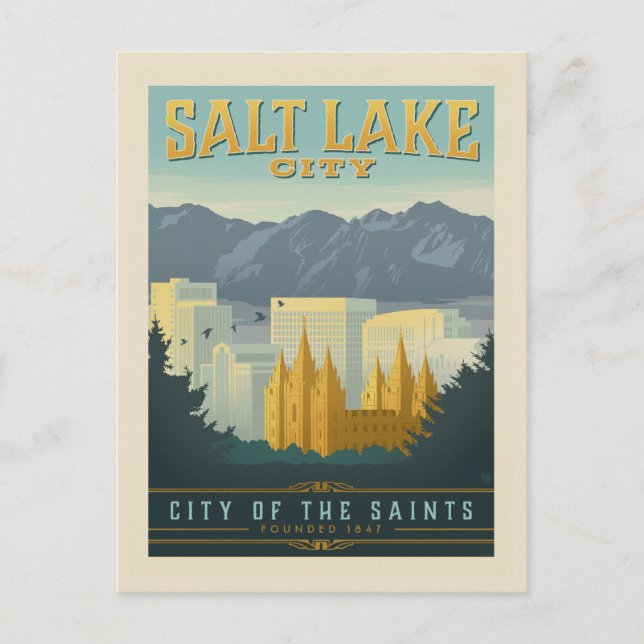 City of the Saints | Salt Lake City, Utah Postcard (Front)