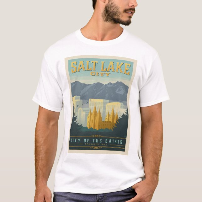 City of the Saints | Salt Lake City, Utah T-Shirt (Front)