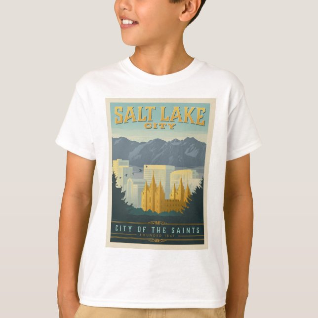 City of the Saints | Salt Lake City, Utah T-Shirt (Front)