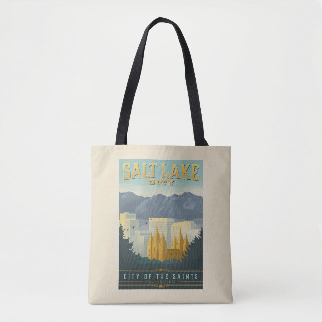 City of the Saints | Salt Lake City, Utah Tote Bag (Front)