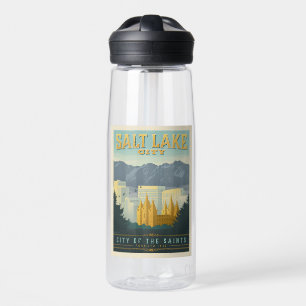 City of the Saints Salt Lake City, Utah Water Bottle