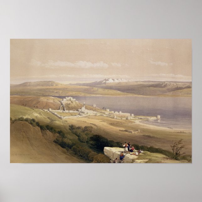 City of Tiberias on the Sea of Galilee Poster (Front)