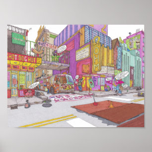 City of Voltz 2025 drawing number 1: The Ohm Poster