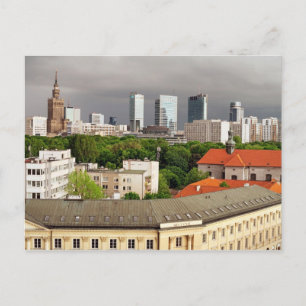 City of Warsaw Cityscape Postcard