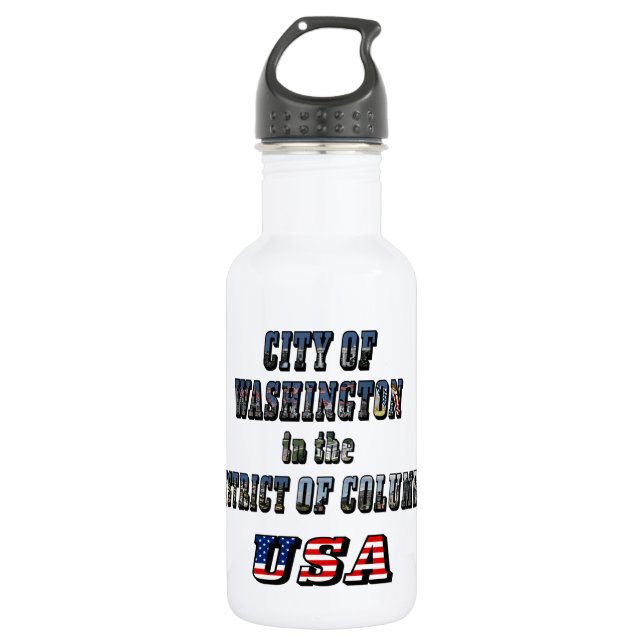 City of Washington in the District of Columbia USA 532 Ml Water Bottle (Front)