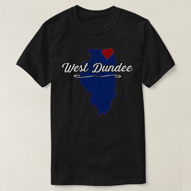 City of West Dundee Illinois  IL  Novelty Merch Gi T-Shirt (Design Front)
