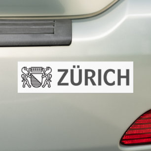 City of Zürich, SWITZERLAND Bumper Sticker