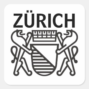 City of Zürich, SWITZERLAND  Square Sticker