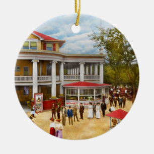 City - OH - The Chester Park Club House 1909 Ceramic Tree Decoration